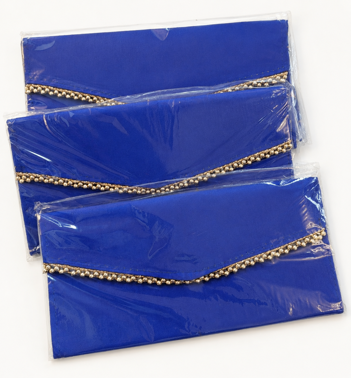 Royal Blue Pearl Envelope Clutch