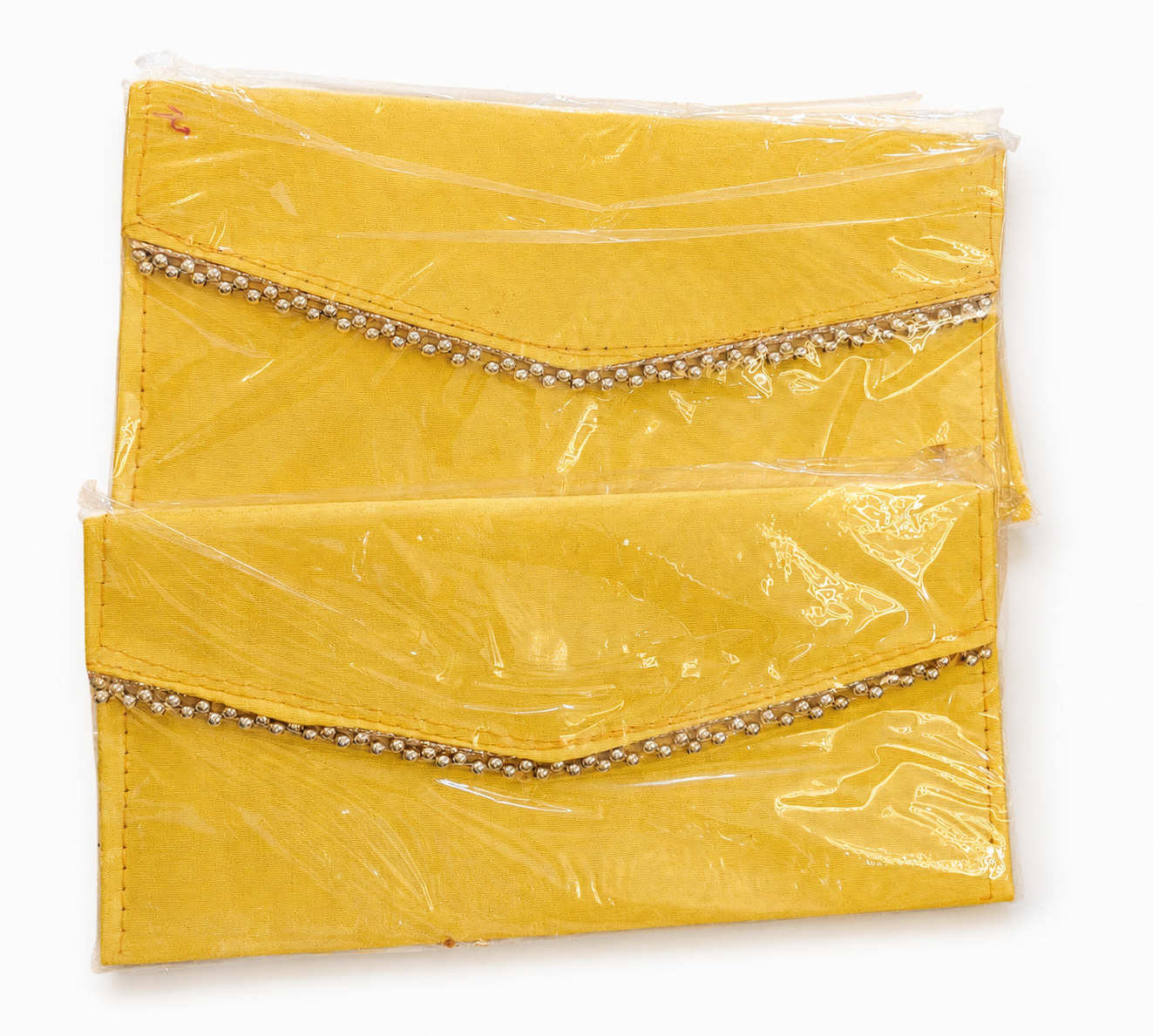 Sunshine Yellow Pearl Envelope Clutch