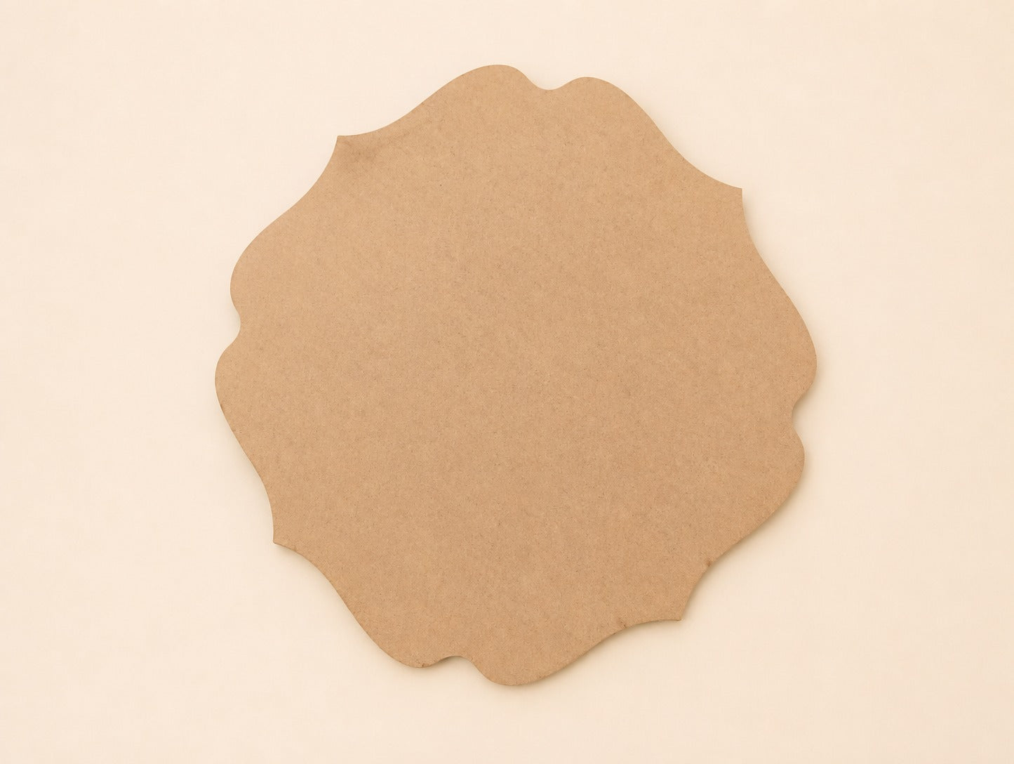 Scalloped Wooden Decorative Tray