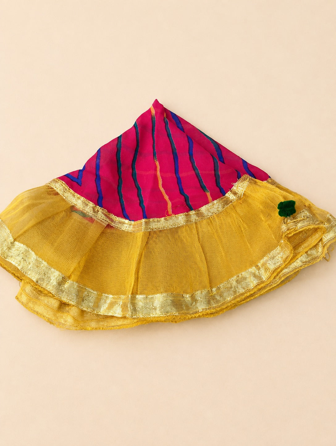 Traditional Yellow & Pink Decorative Potli Bag