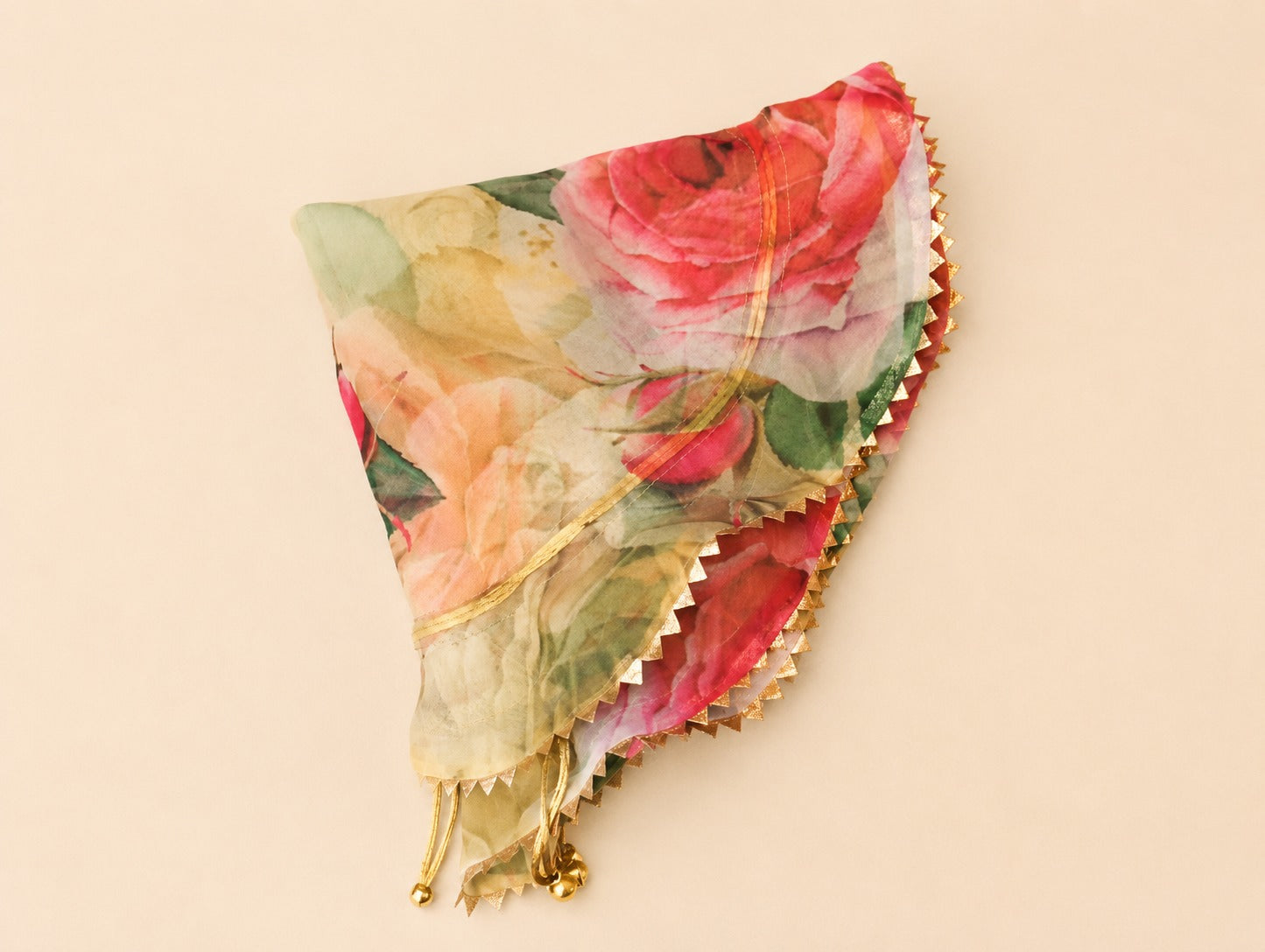 Floral Printed Organza Potli Bag