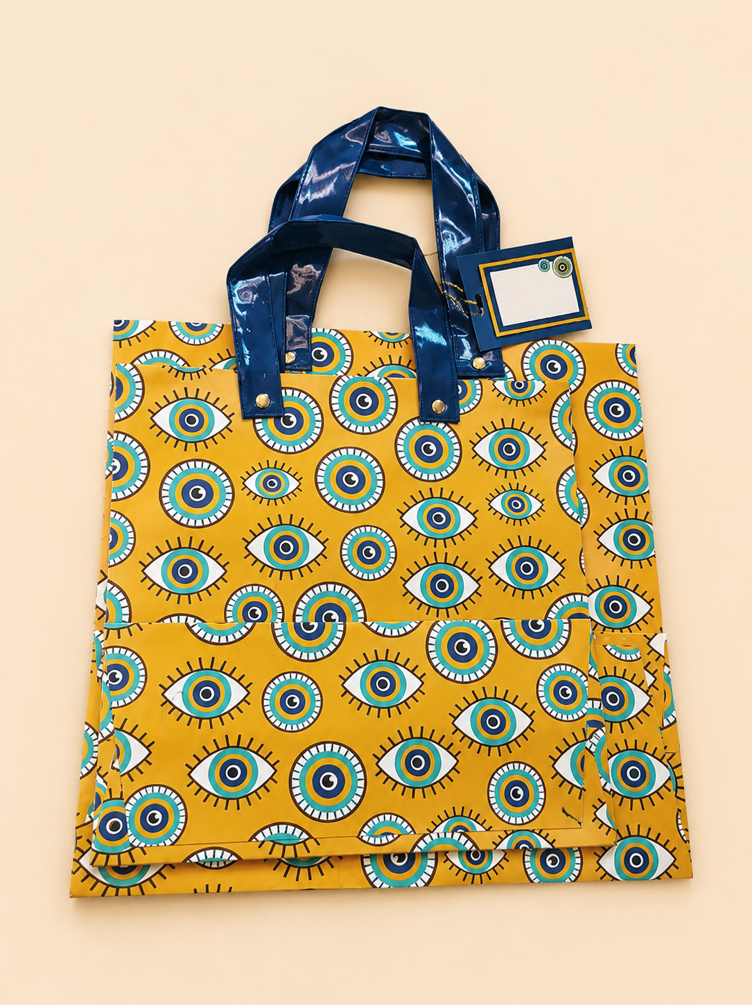 Golden Eye Pattern Designer Gift Bag