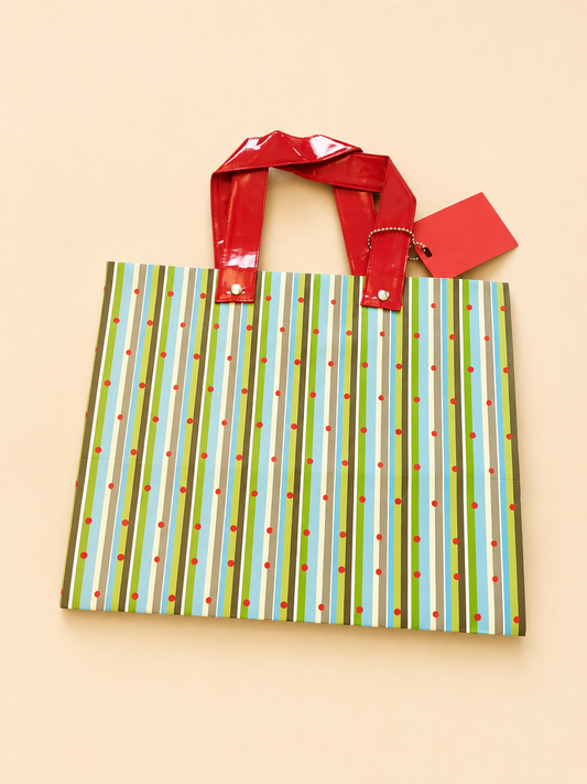 Striped Designer Gift Bag