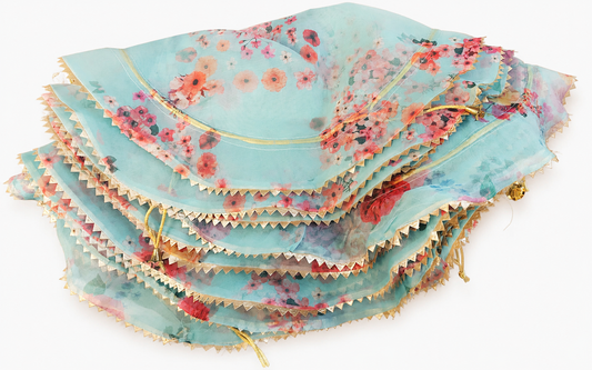 Sky Bloom Floral Dupatta