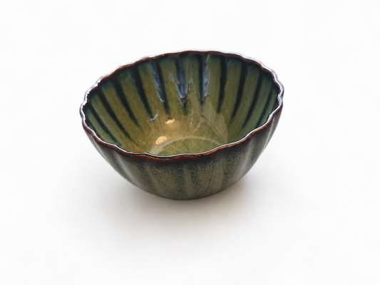 Forest Green Ceramic Bowl
