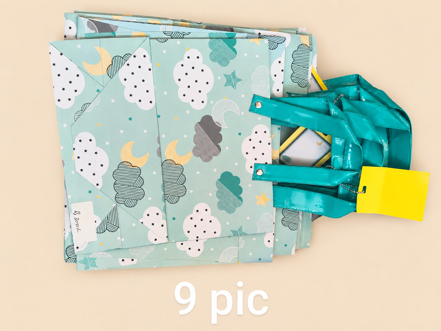 Cloud Print Gift Bag Set