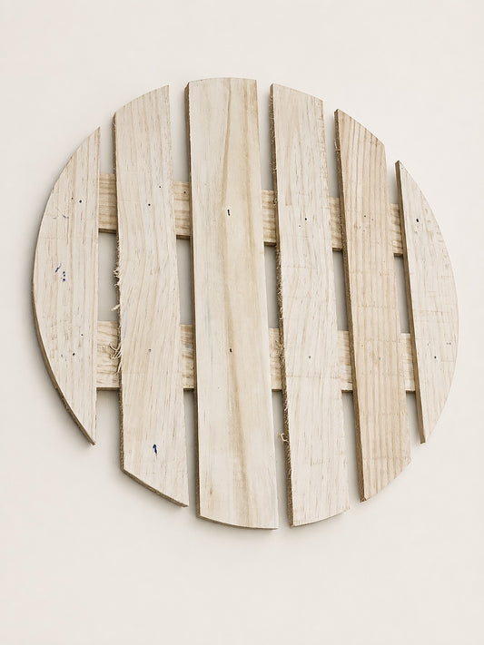 Round Wooden Display Base