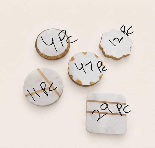 Marble Coaster Set