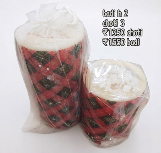 Decorative Pillar Candle Set
