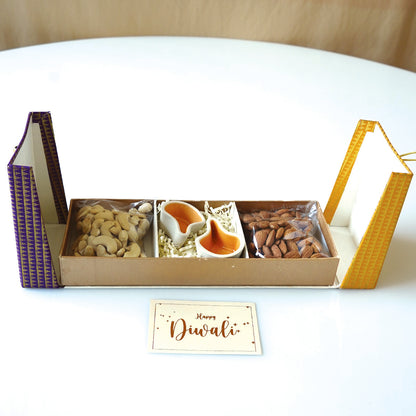 Royal Purple & Gold Textured Envelope