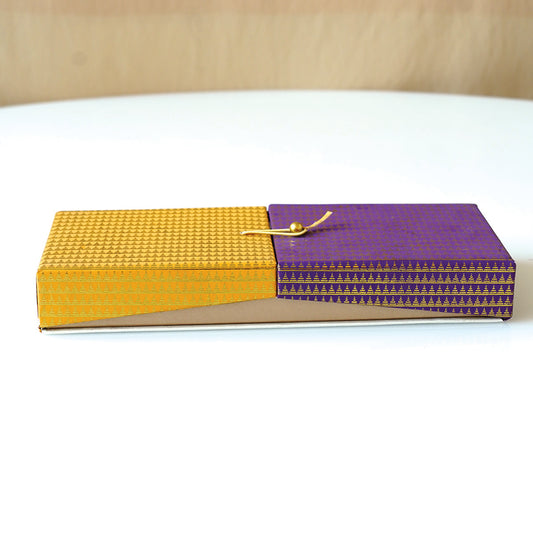 Royal Purple & Gold Textured Envelope