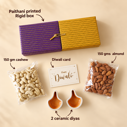 Royal Purple & Gold Textured Envelope