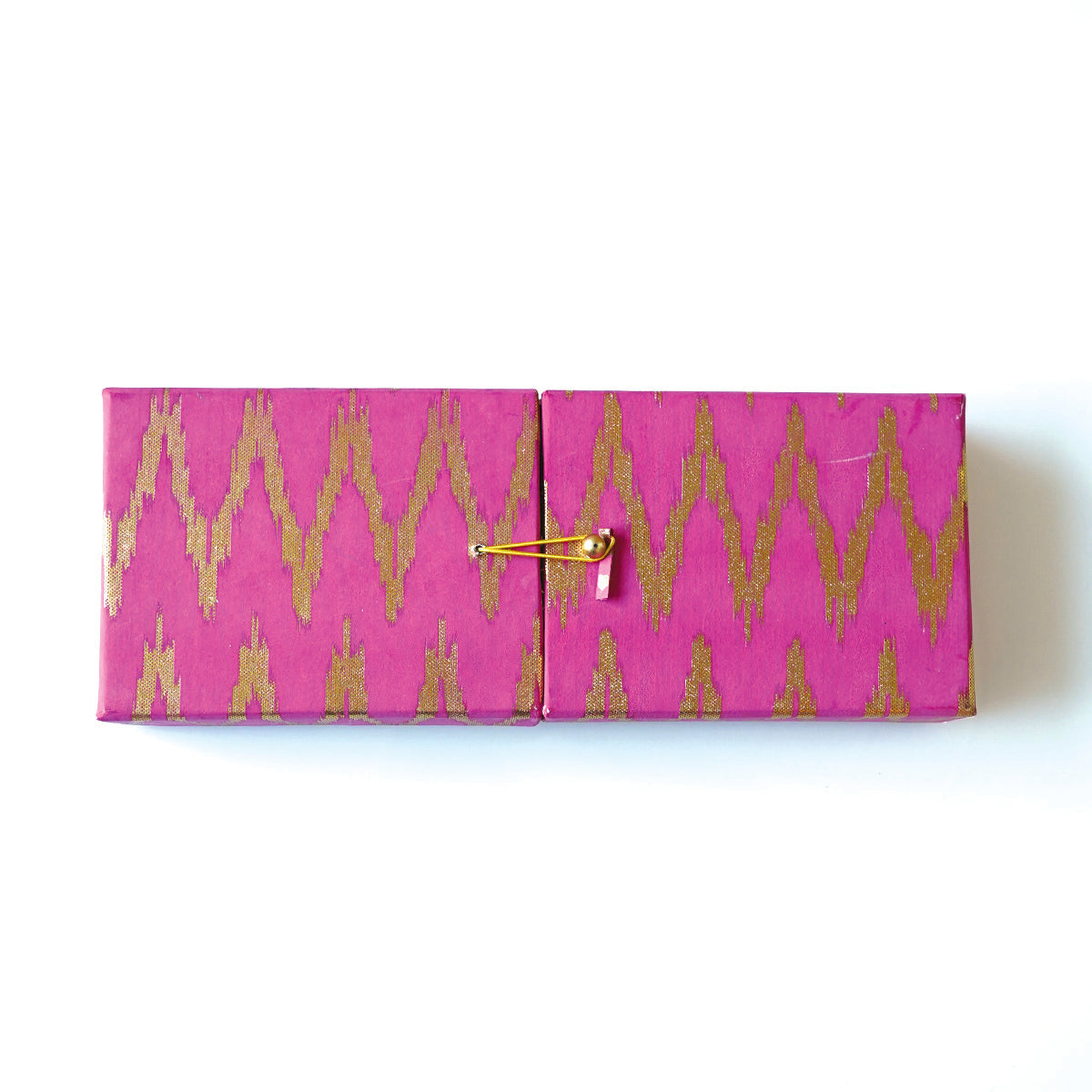Fuchsia & Gold Chevron Festive Hamper