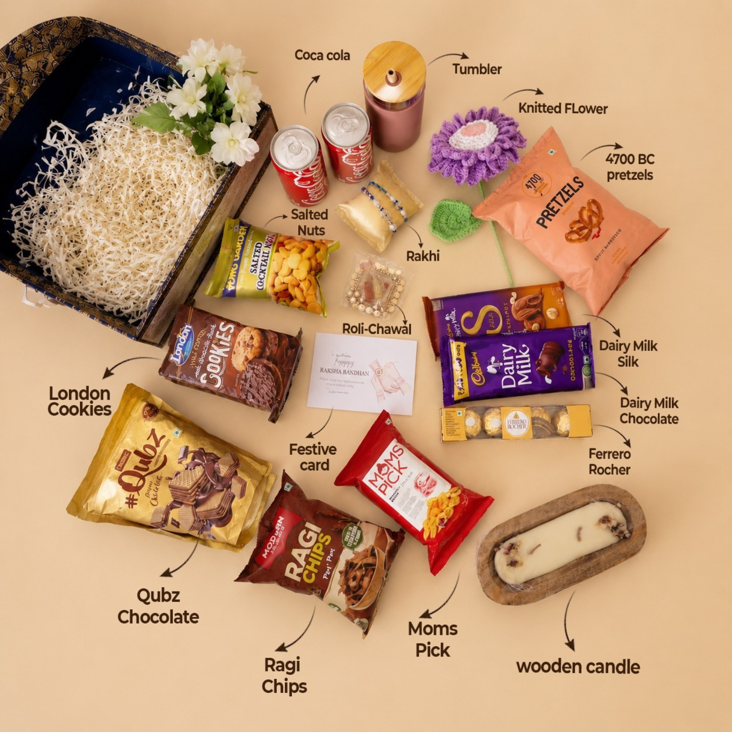 Royal Brocade Rakhi Hamper
