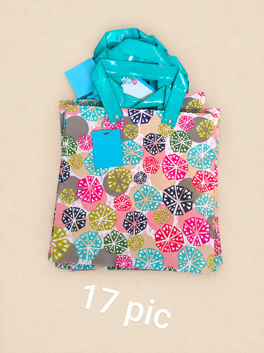 Colorful Printed Gift Bag Set