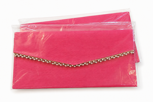 Hot Pink Pearl Envelope Clutch
