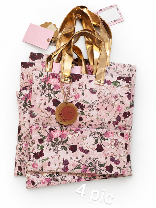 Floral Gift Bag Set