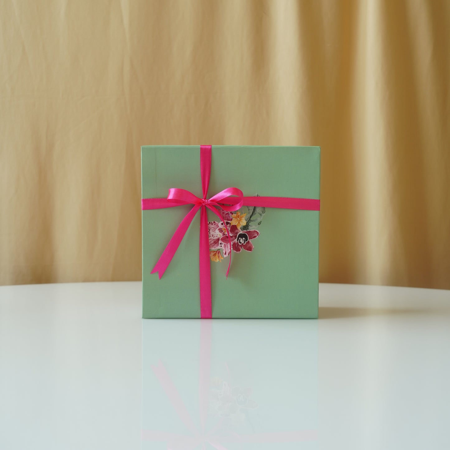 Mint Green Floral Box