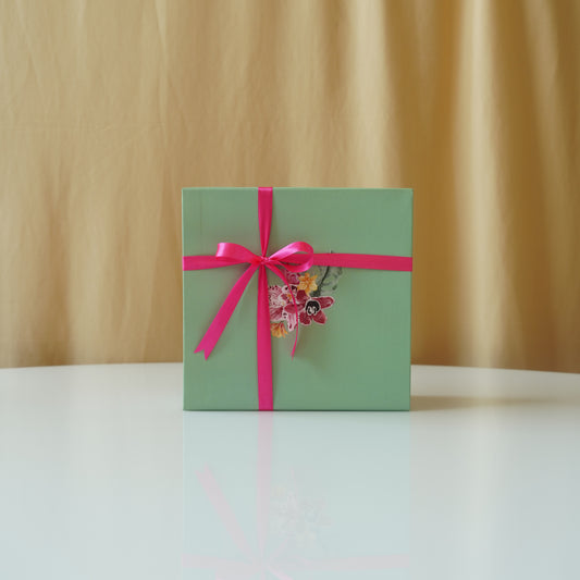 Mint Green Floral Box