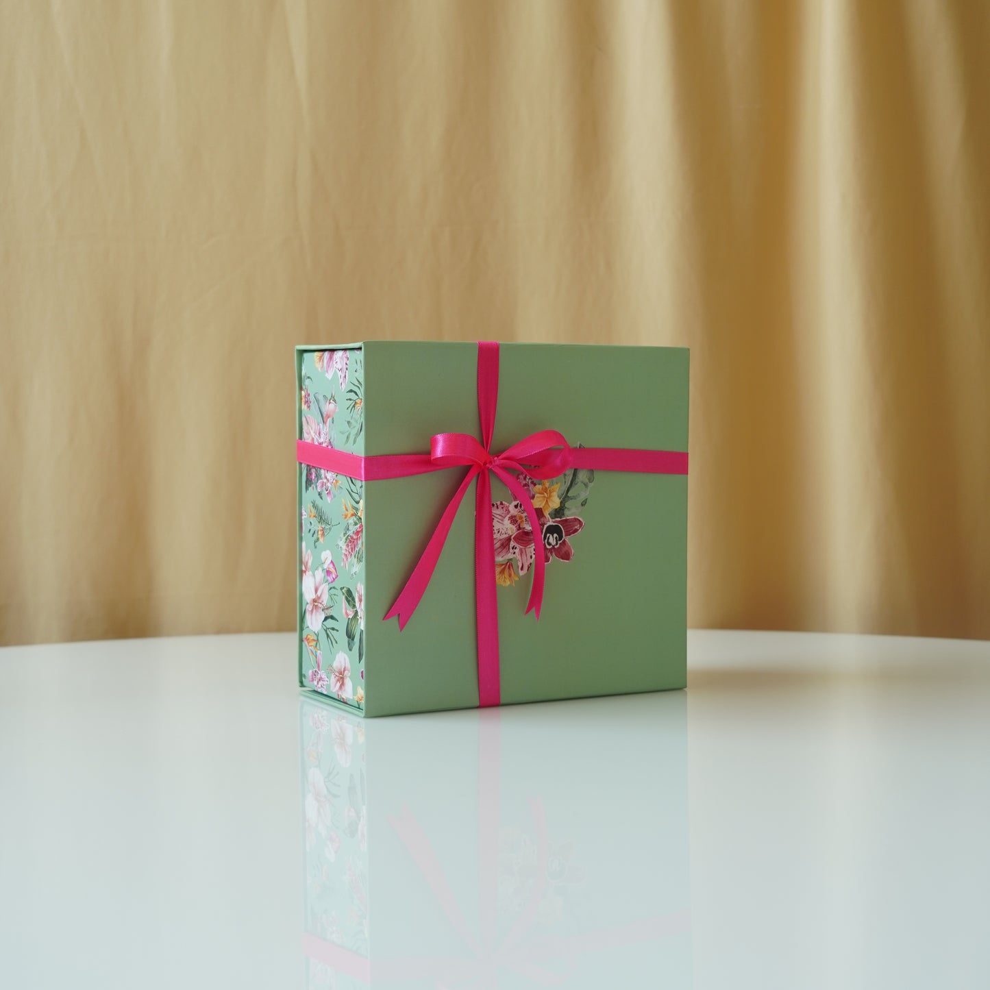 Mint Green Floral Box