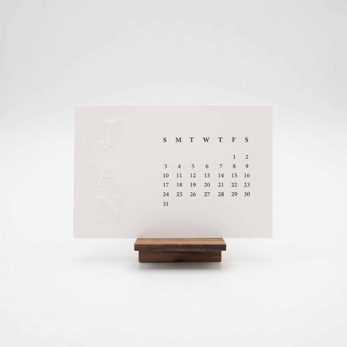 Mini Calendar With Stand