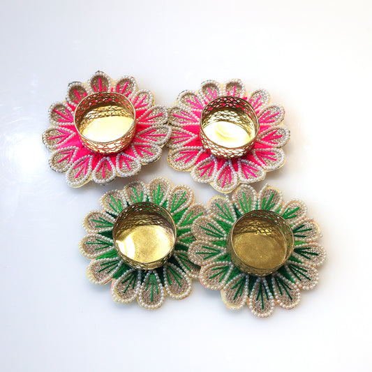 Floral T-Llight Holder