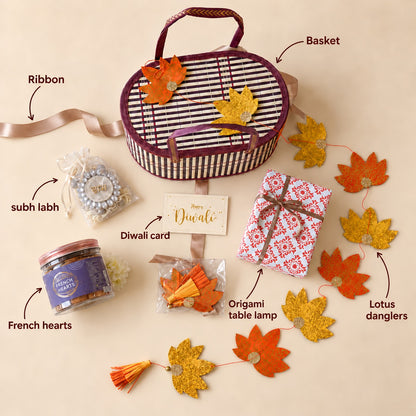Rustic Bamboo Woven Gift Hamper
