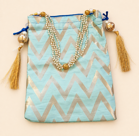 Luxury Chevron Potli Gift Bag