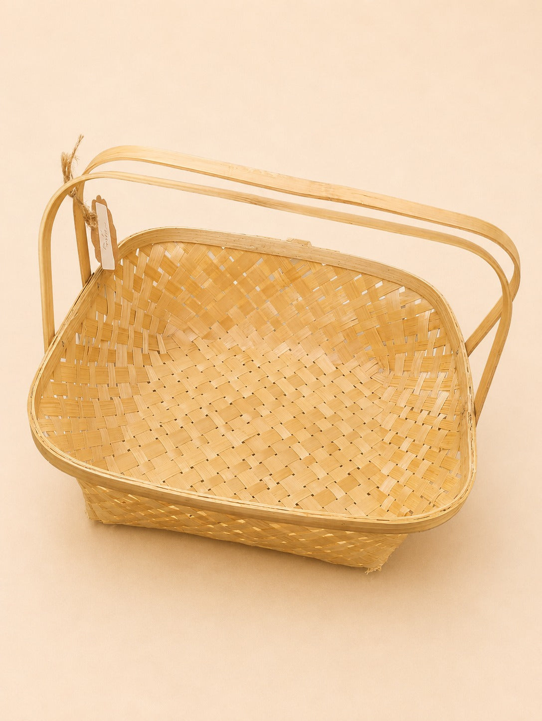 Handwoven Bamboo Storage & Serving Basket