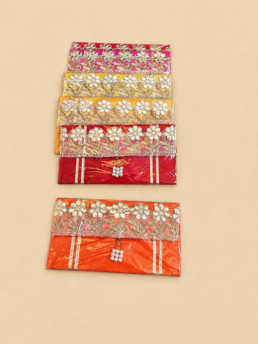 Traditional Floral Embellished Gift Envelope Set