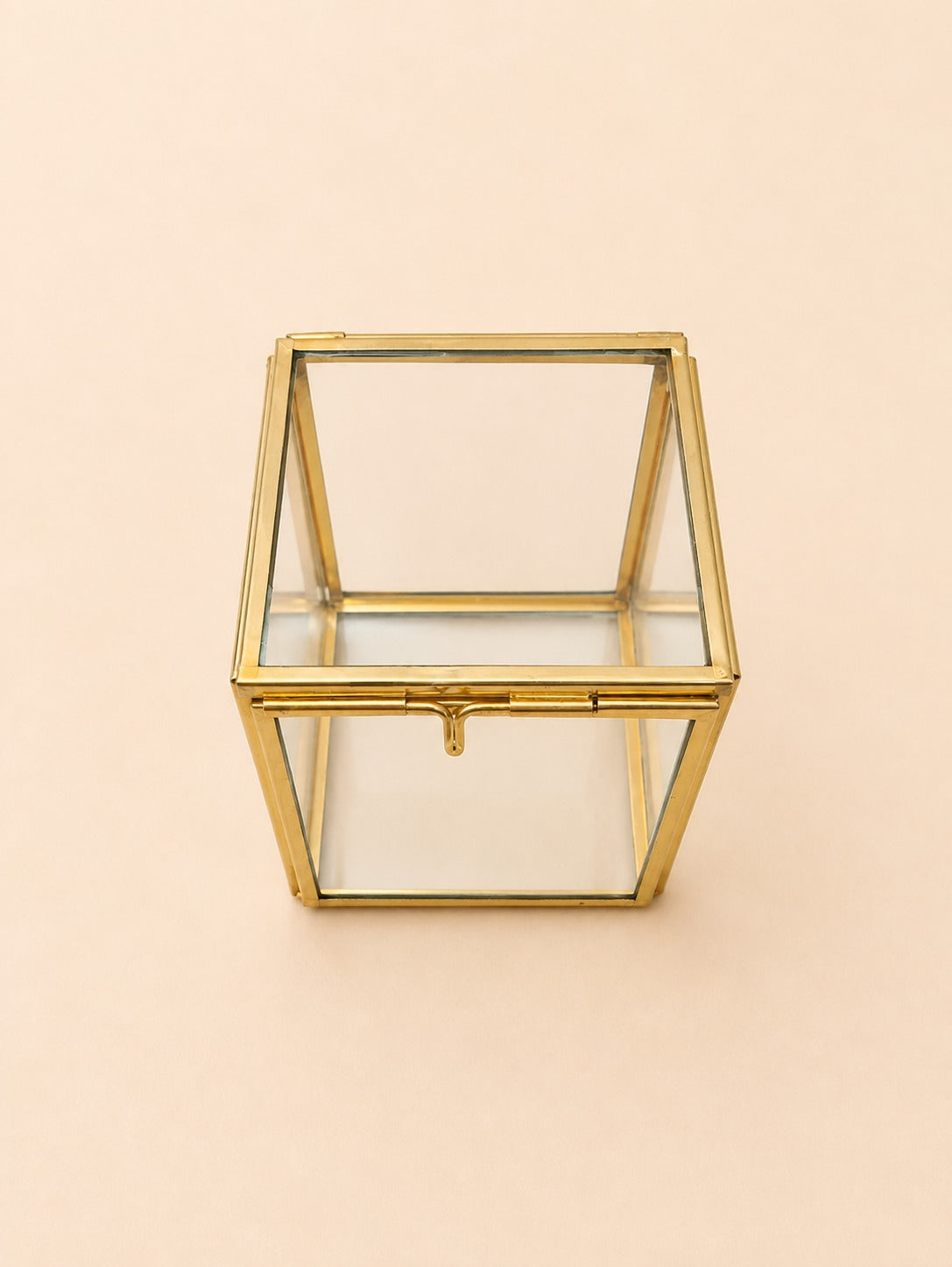 Gold-Framed Glass Display Box