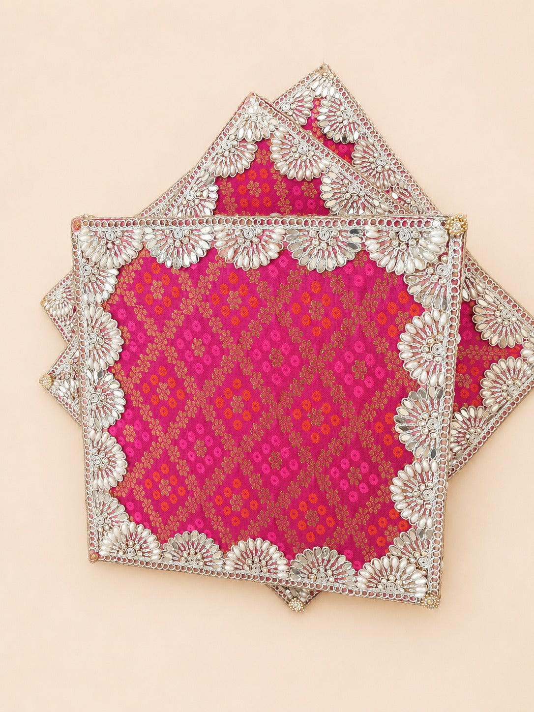 Pink Embroidered Traditional Gift Envelope