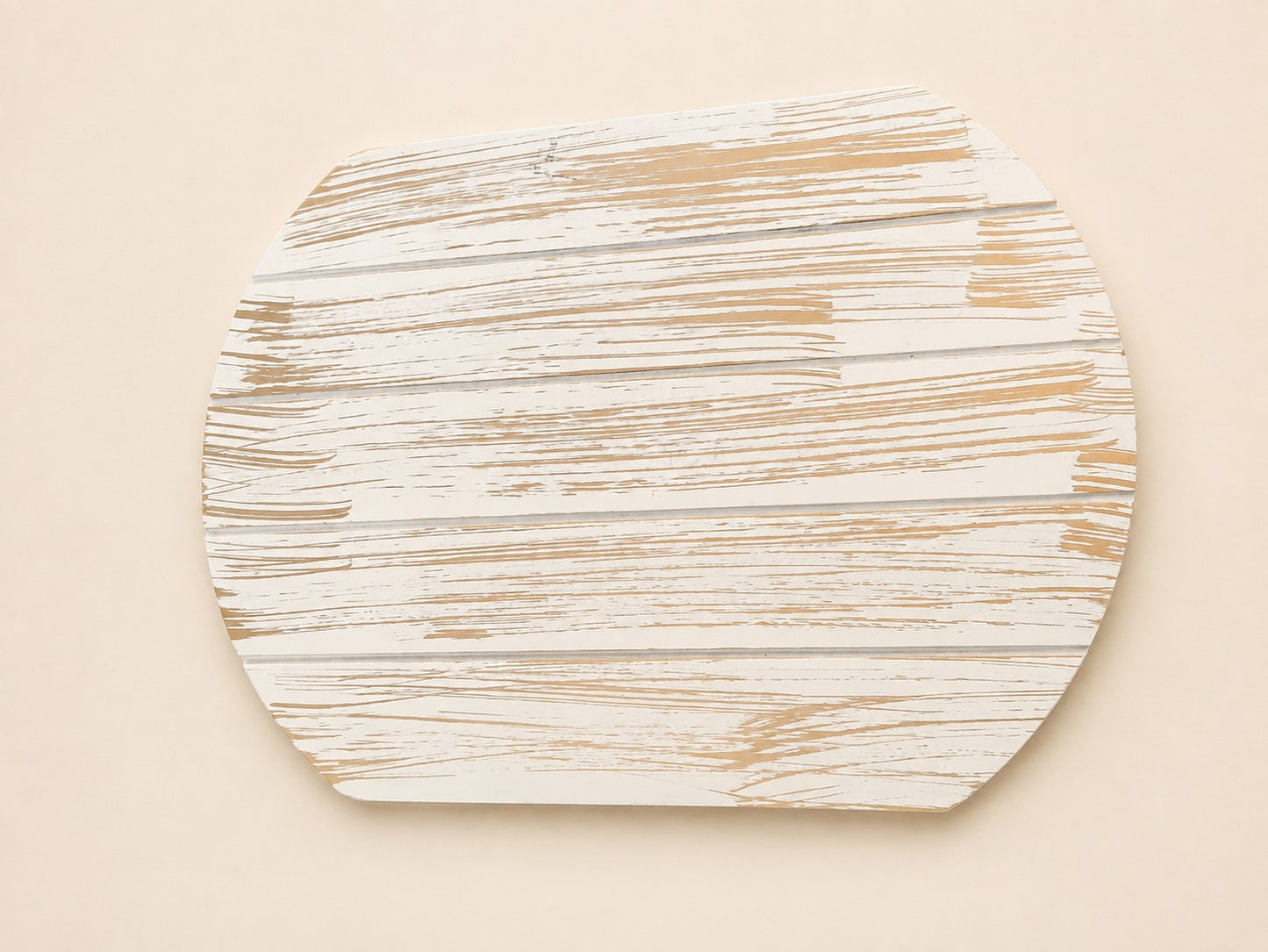 Whitewashed Rustic Wooden Tray