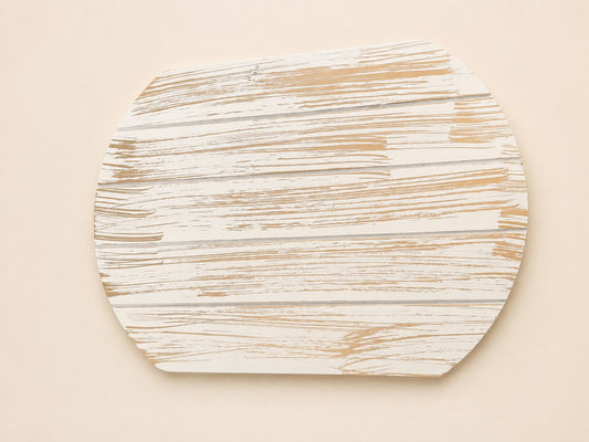 Whitewashed Rustic Wooden Tray