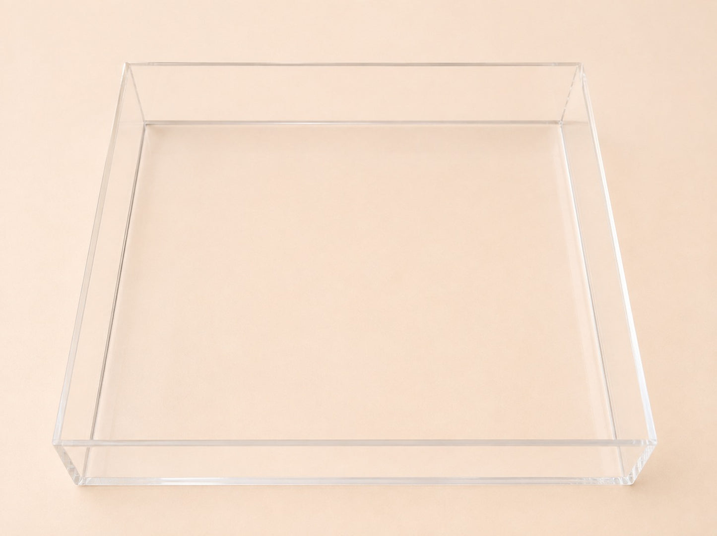 Clear Acrylic Rectangular Display Tray