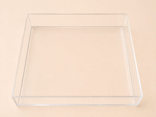 Clear Acrylic Rectangular Display Tray