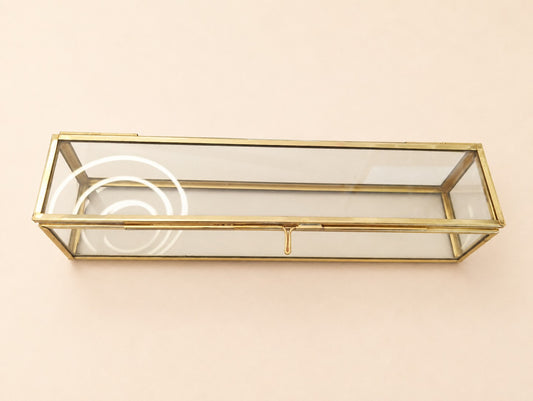 Gold-Framed Glass Display Box