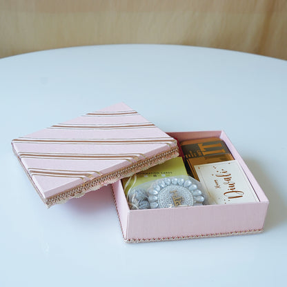 Soft Pink & Gold Gota Box