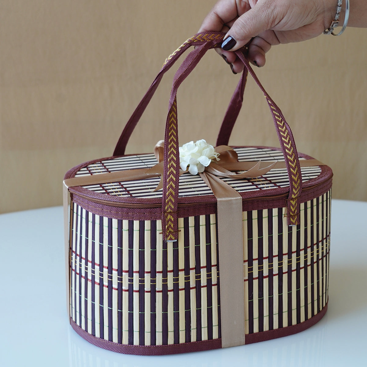 Rustic Bamboo Woven Gift Hamper