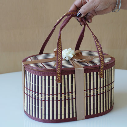 Rustic Bamboo Woven Gift Hamper