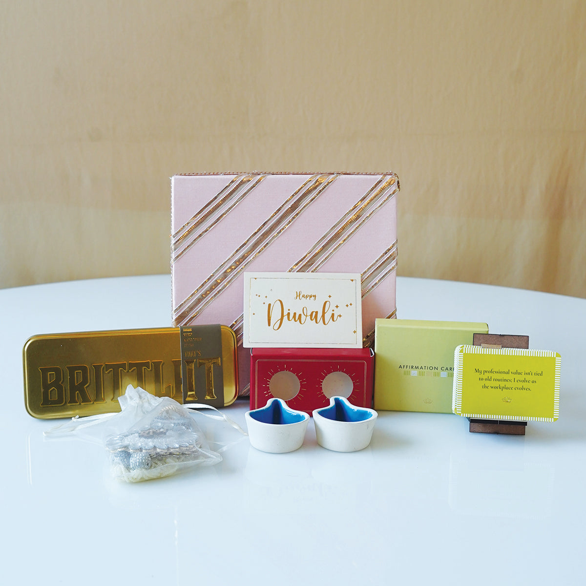 Soft Pink & Gold Gota Box